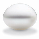 Button-flat White South Sea Cultured Pearls