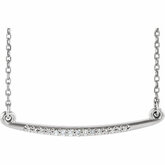 Curved Bar Necklace or Center