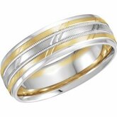 Two-Tone 7mm Design Band