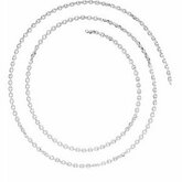 Solid Cable Diamond Cut Chain 1.75mm
