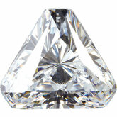 Triangle Lab Created White Cubic Zirconia