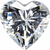 Heart Lab Created White Cubic Zirconia