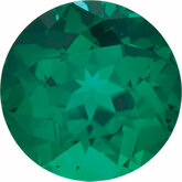 Round Lab Created Emerald