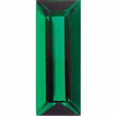 Straight Baguette Imitation Emerald