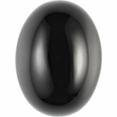 Oval Genuine Onyx