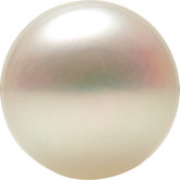 Button White Freshwater Cultured Pearls