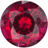 Round Lab-Grown Ruby