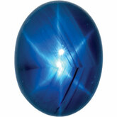 Oval Genuine Blue Star Sapphire