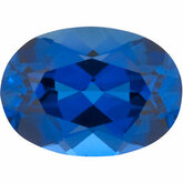 Oval Lab Created Blue Sapphire
