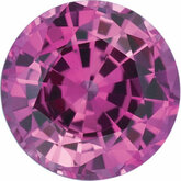 Round Lab Created Pink Sapphire
