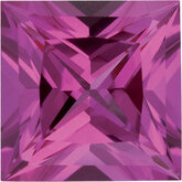 Square Lab Created Pink Sapphire