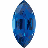 Marquise Lab Created Blue Sapphire