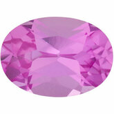 Oval Lab Created Pink Sapphire