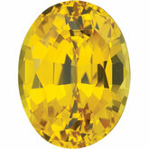 Oval Lab Created Yellow Sapphire