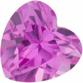 Heart Lab Created Pink Sapphire