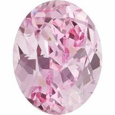 Oval Lab-Grown Pink Sapphire