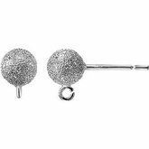 Stardust BallPost Earring with Jump Ring