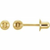 Ball Post Earrings with Screw Post