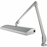 DazorÂ® 2 Bulb Bench Lamp w/ Modern Arm & Clamp Base