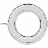 Sterling Silver / Plain Toggle Bar Ring