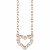 Lab-Grown Diamond Heart Necklace