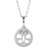 Butterfly Disk Necklace