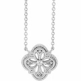 Vintage-Inspired Clover Necklace or Center