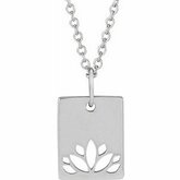 Lotus Necklace or Pendant
