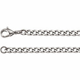 Stainless Steel & Gold Plate Curb Chain 4.8mm