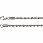 Stainless Steel Rope Chain 3mm