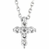 Accented Cross Necklace or Pendant