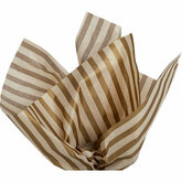 Metallic Gold Stripe Gift Wrap Tissue