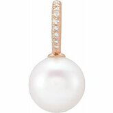 Accented Pearl Cup Pendant