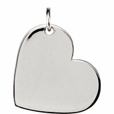 Be PoshÂ® Engravable Heart-Shaped Pendant