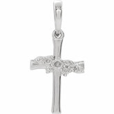 Cluster Cross Necklace or Pendant