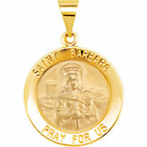 Hollow Round St. Barbara Medal