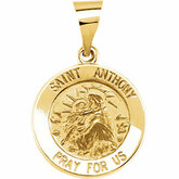 Hollow Round St. Anthony Medal