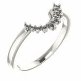 Floral-Inspired Halo-Style Engagement Ring or Band
