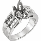 Tulipset&#174; Engagement Ring Mounting