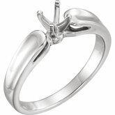 Solitaire Engagement Ring Mounting, Base or Band