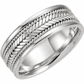 Hand-Woven 8mm Comfort-Fit Band