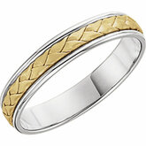 Hand-Woven 4mm Two-Tone Band