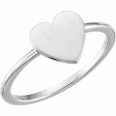 Be PoshÂ® Heart Engravable Ring
