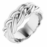 Sculptural-Inspired Relief Pattern Band