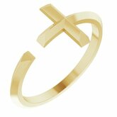 Negative Space Cross Ring
