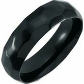 T52132 / Titanium / 8.5 / 7 Mm / Polished / Comfort-Fit Band With Hammered Finish
