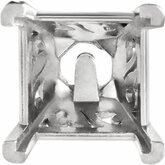 Princess/Square Laurel Scroll SettingÂ® for Earring Assembly