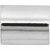 3x2.5mm Silver-Plated Crimp Tube