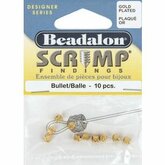 Bullet Silver Plated Scrimp Refill 10pc