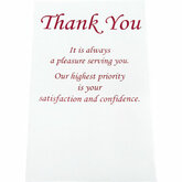 Burgundy "Thank You" Envelopes